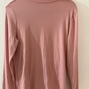 No Boundaries Dusty Pink Ribbed Long Sleeve Top